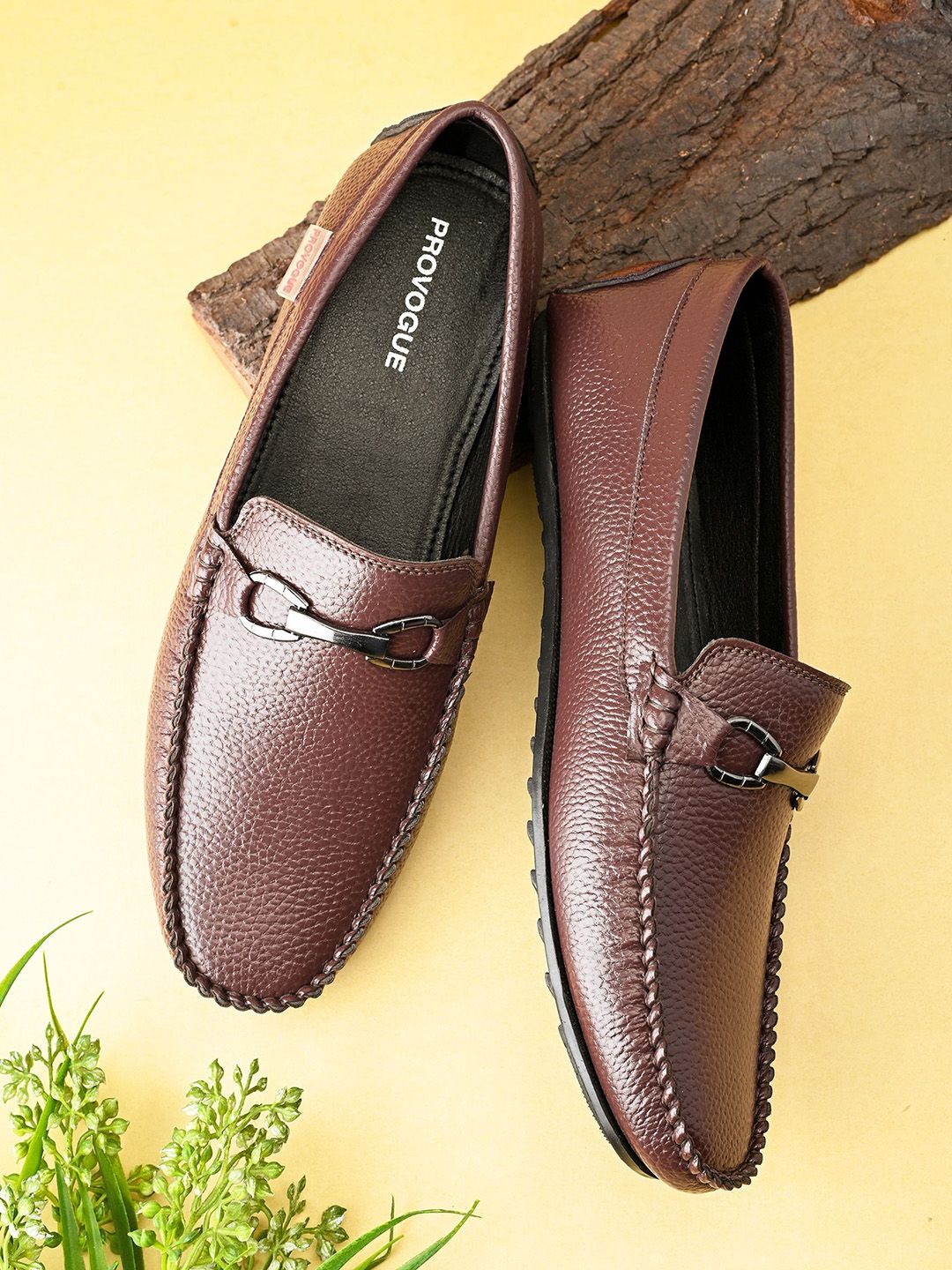 Provogue Men Leather Formal Loafers-picture-14