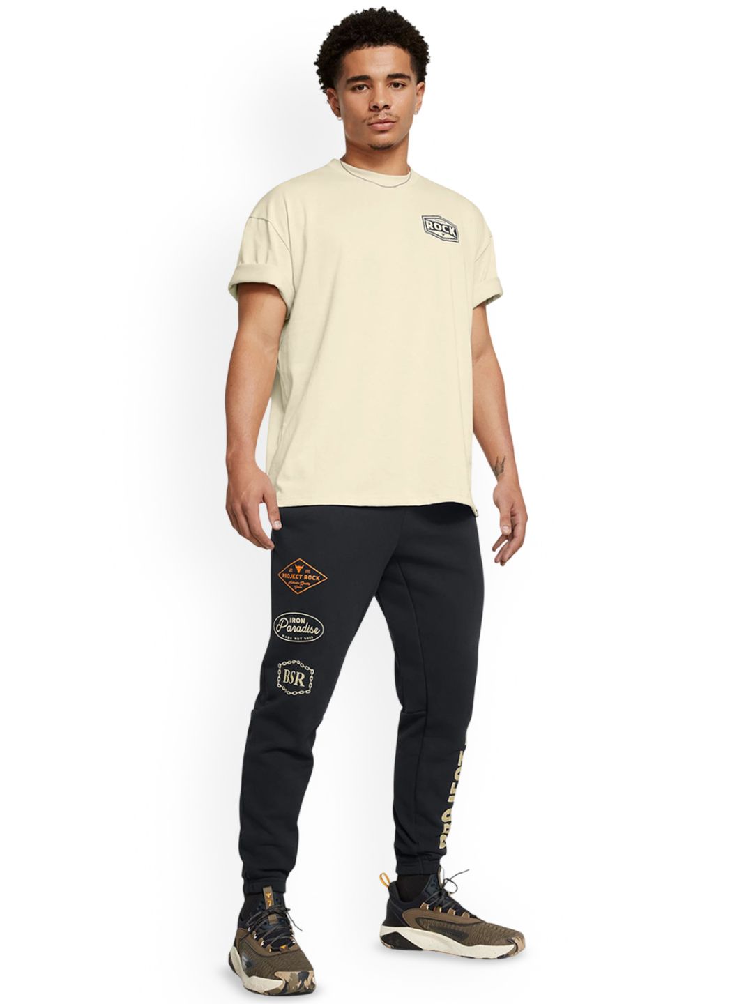 UNDER ARMOUR Men Project Rock Heavyweight Slim Fit Joggers-image-45