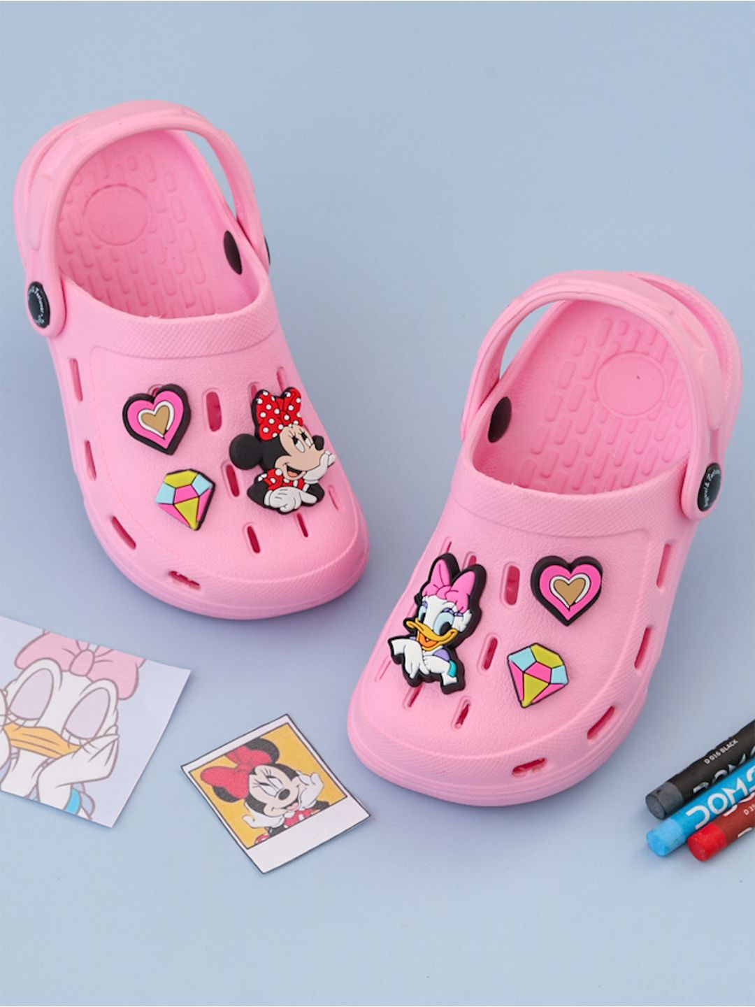 Yellow Bee Girls Printed Rubber Clogs-picture-17