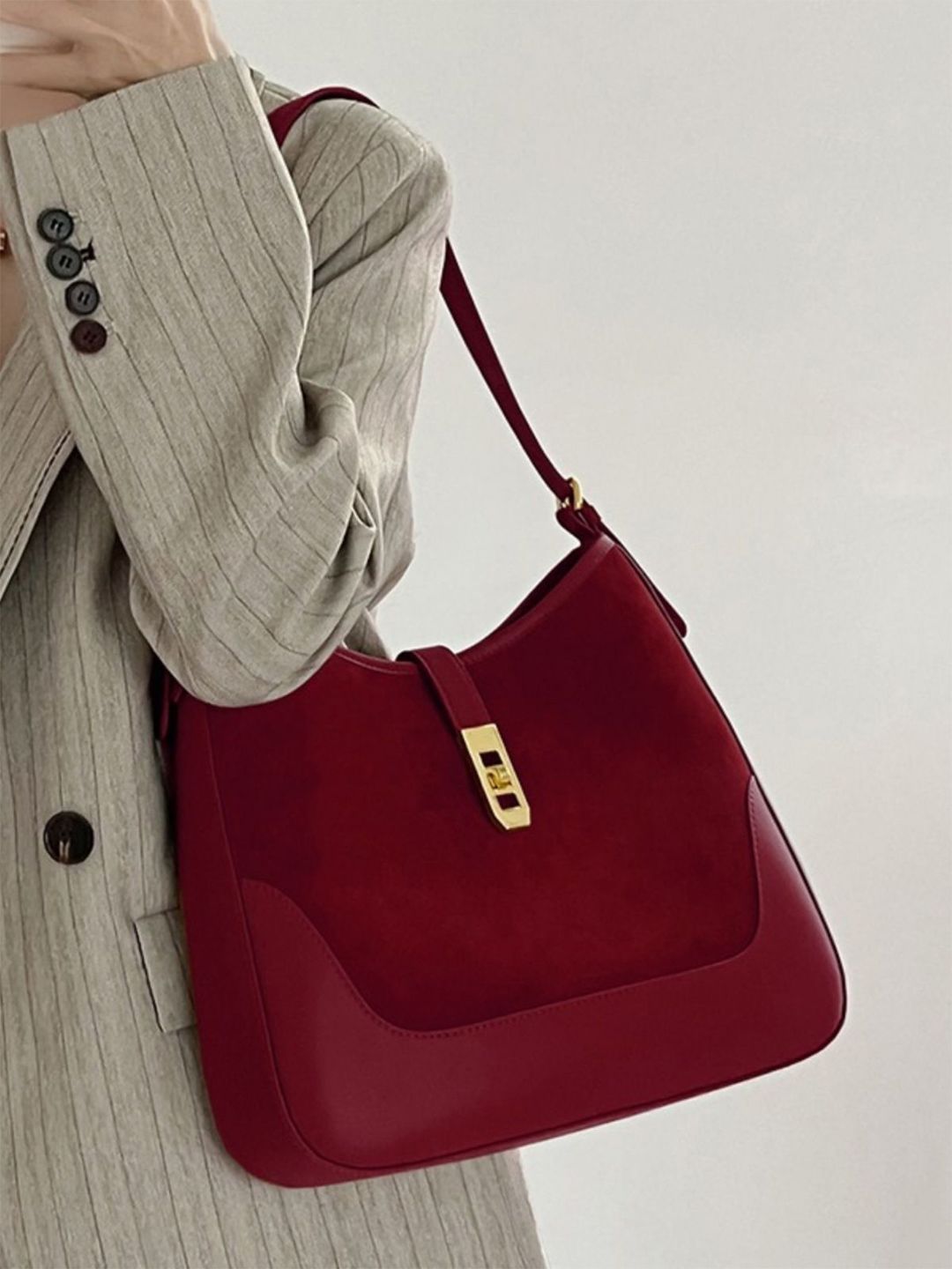 corsica DressBerry Women Solid Shopper Leather Shoulder Bag-picture-40