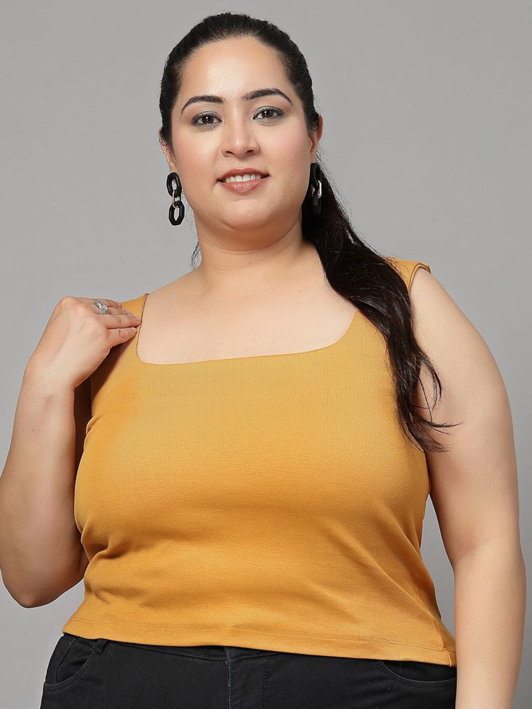 CURVE BY KASSUALLY Women Plus Size Cotton Tank Top-picture-34