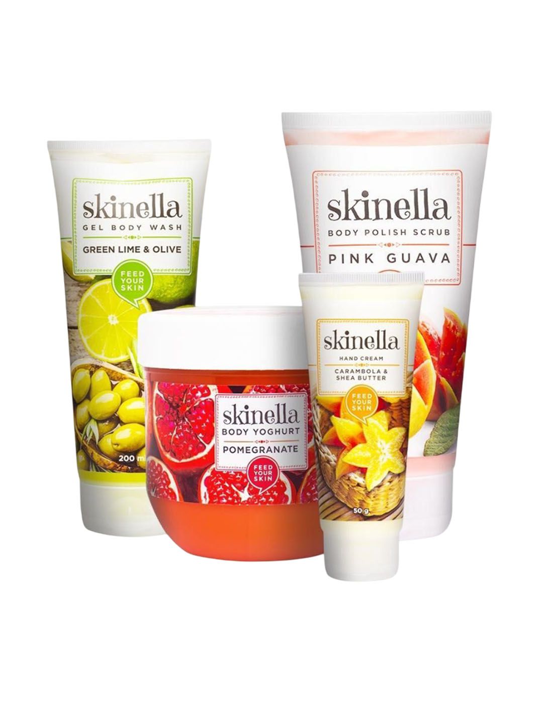 skinella Set Of Body Wash 200 ml-Body Scrub 150 g-Hand Cream 50 g & Body Yoghurt 200 g-image-19