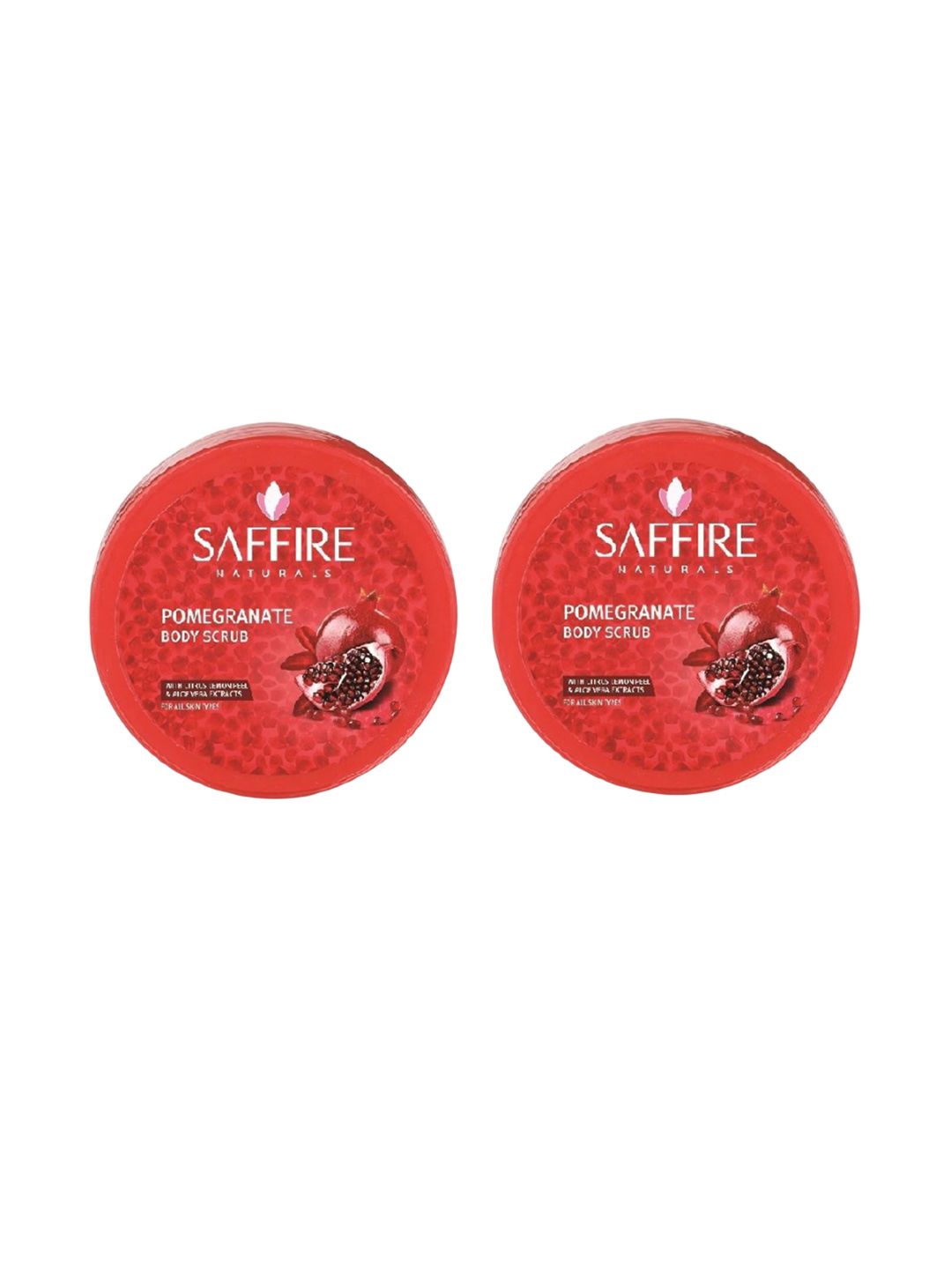 Saffire Naturals Set Of 2 Pomegranate Body Scrub - 200 g Each-image-12