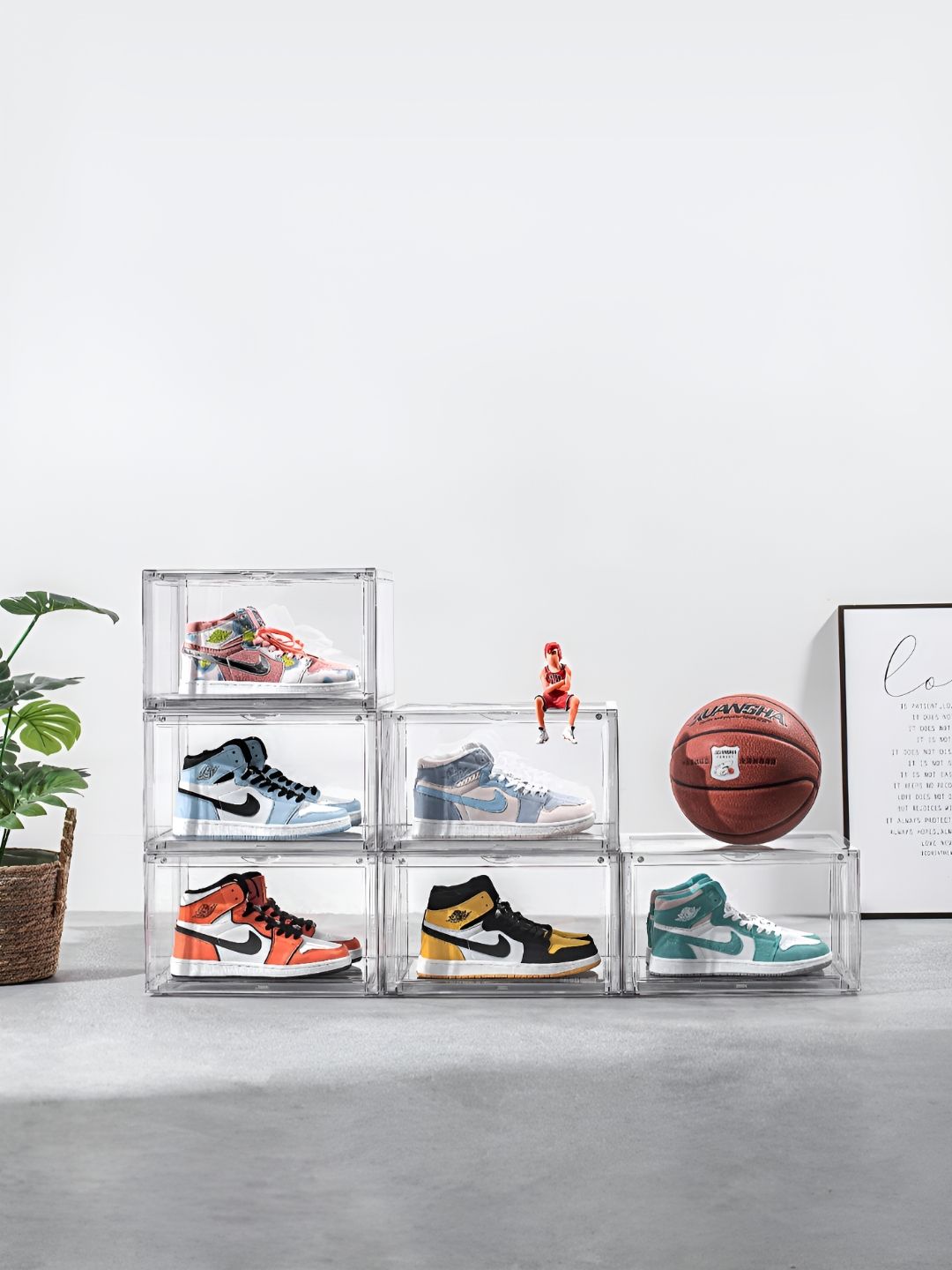 Sasimo Transparent 6 Piece Water Resistant Shoes Organisers-image-37