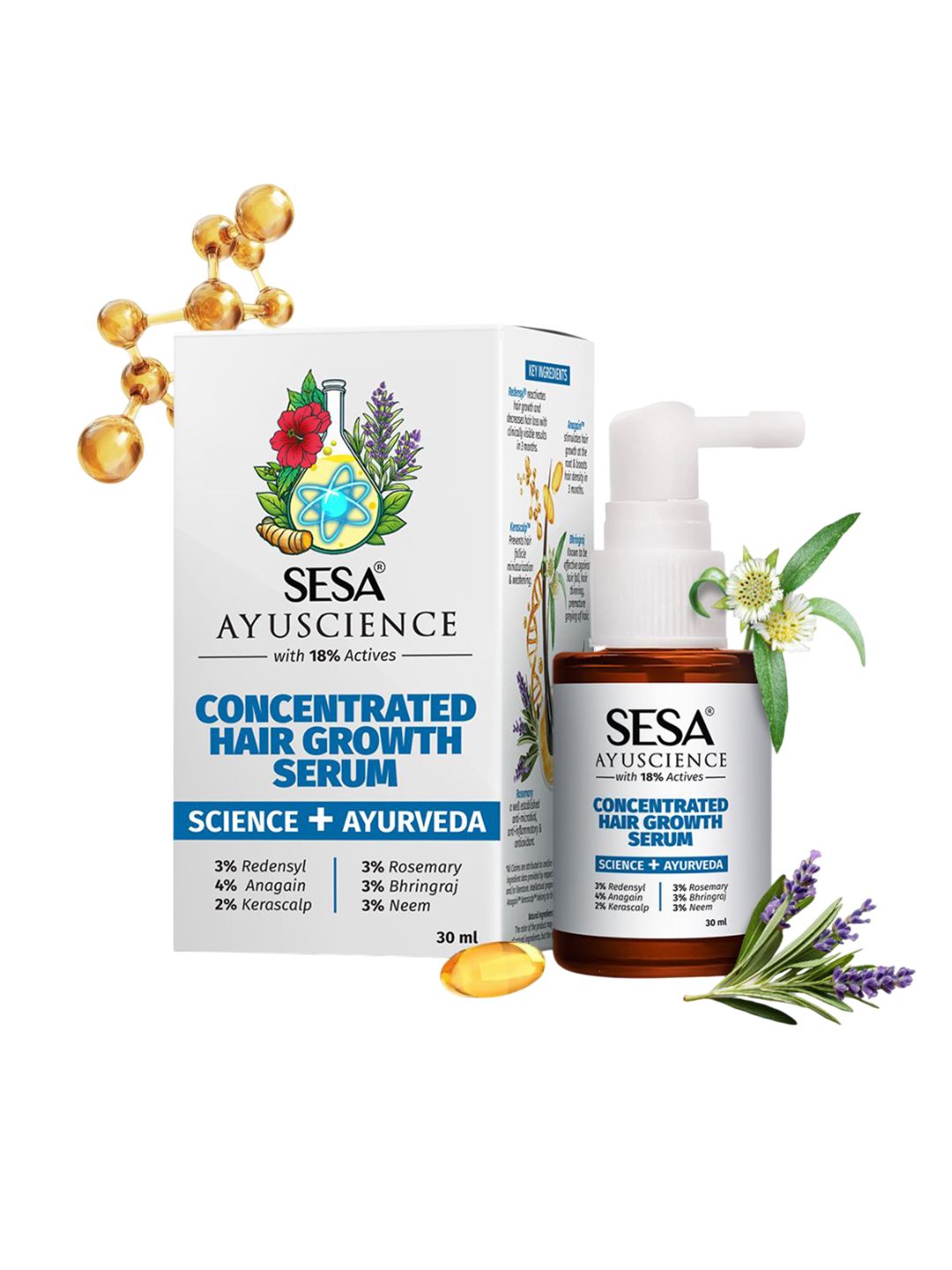 Sesa Ayuscience Concentrated Hair Growth Serum - 30 ml-picture-38