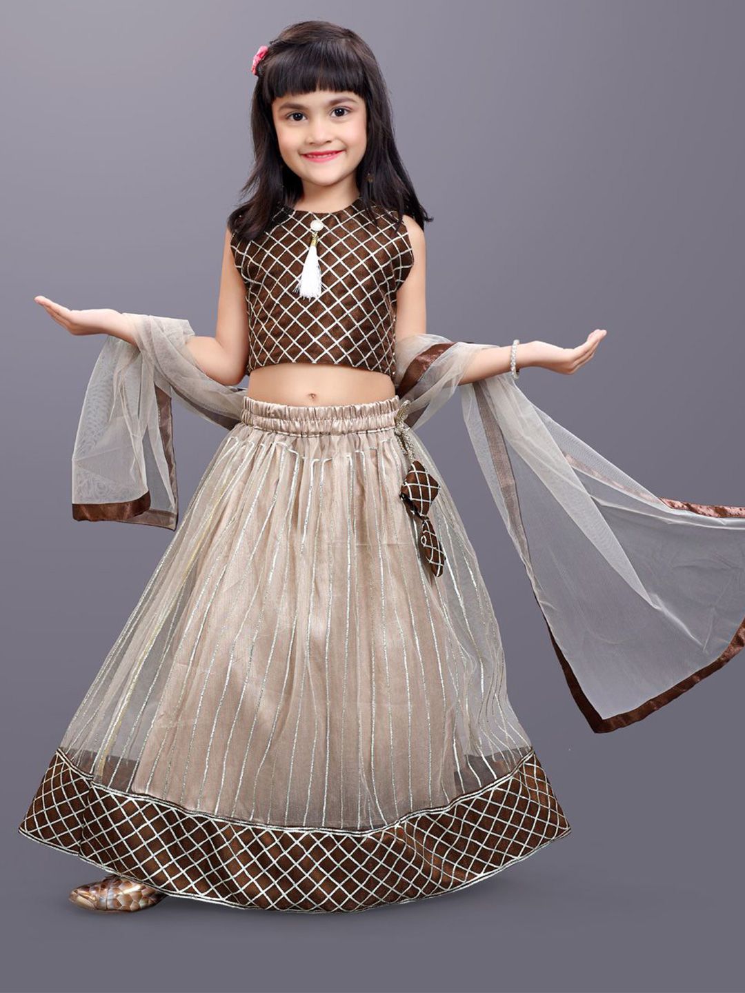 satyamfab Girls Embroidered Ready to Wear Lehenga & Blouse With Dupatta-picture-24