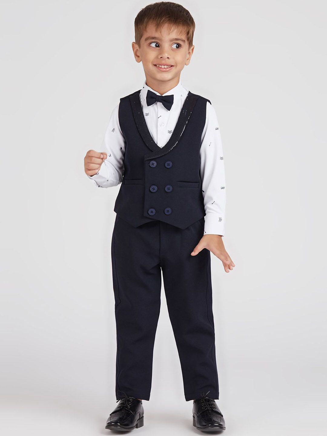 YK Boys Single-Breasted Four-Piece Suit-picture-43