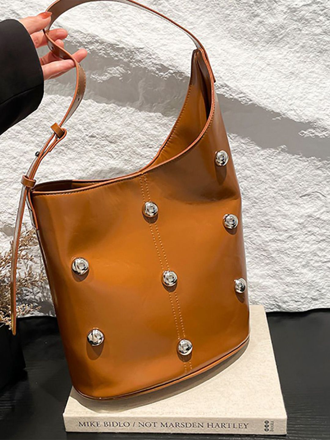 StyleCast x Revolte Women Embellished Bucket Shoulder Bag-picture-17