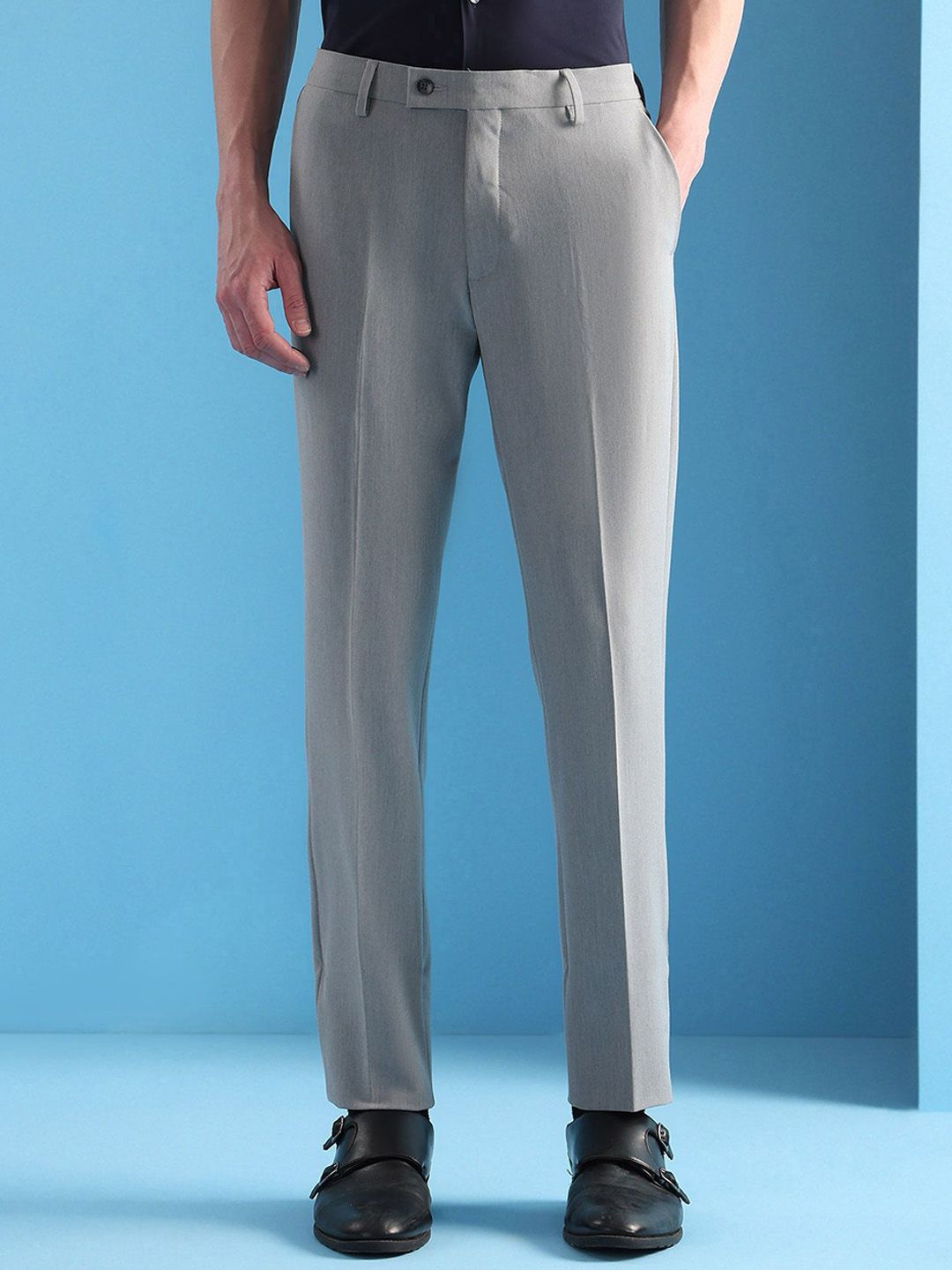 Arrow Men Slim Fit Trousers-picture-25
