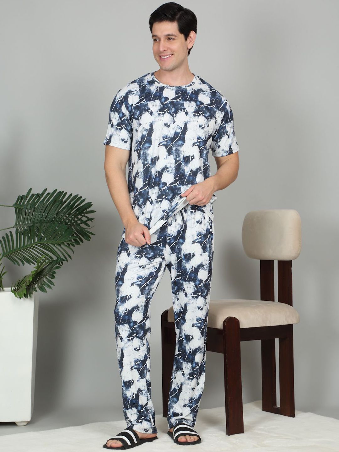 Sweet Dreams Men Printed Night suit-picture-40