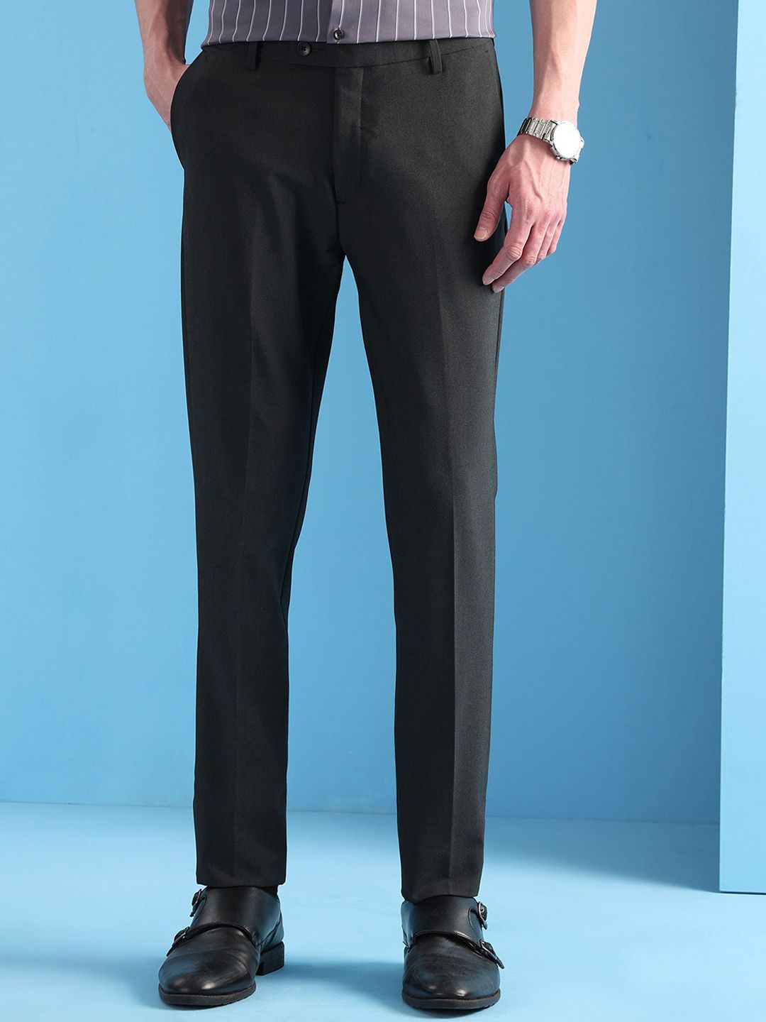 Arrow Men Slim Fit Trousers-picture-22