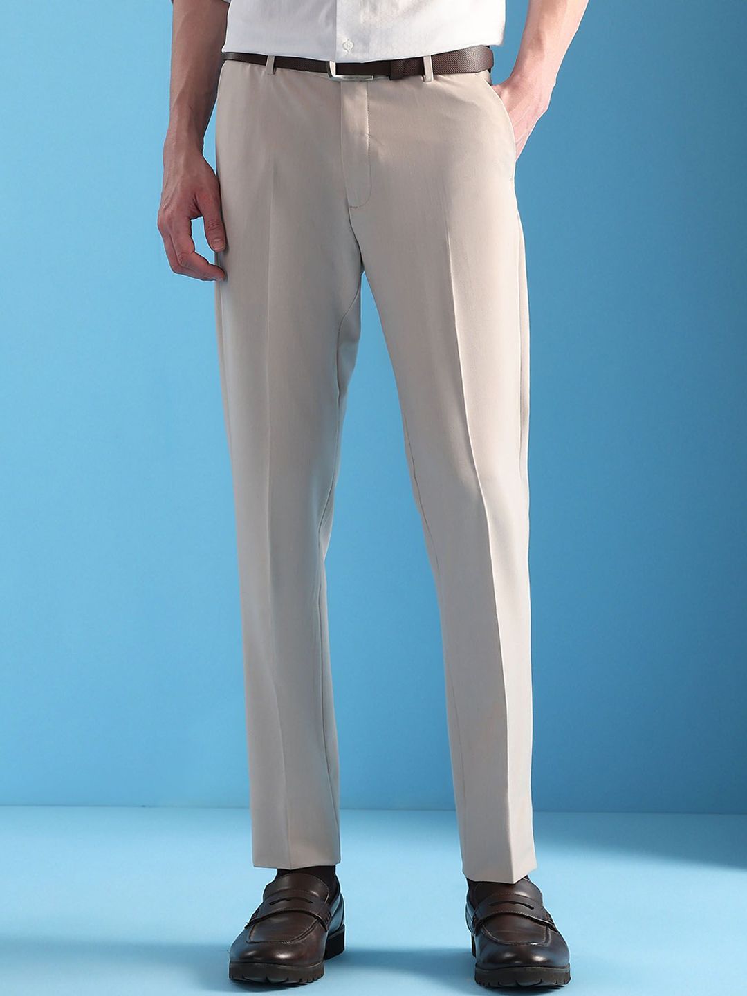 Arrow velocity and smartflex Men Slim Fit Mid-Rise Trousers-picture-14