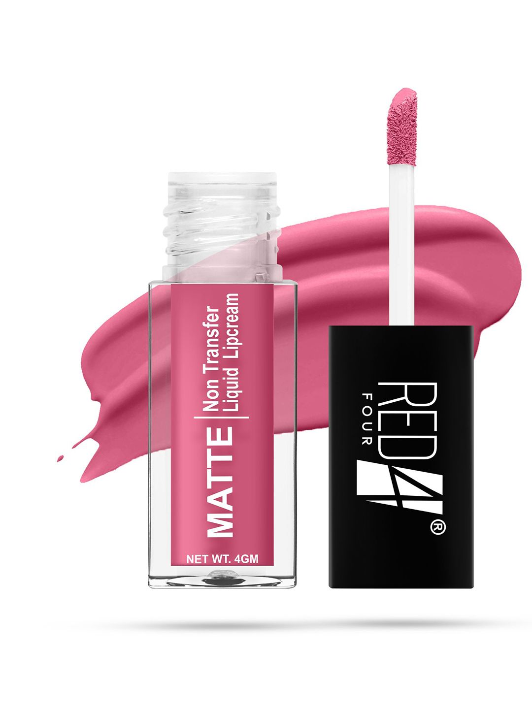 RED 4 Miss Perfect Transfer Matte Liquid Lipstick - 4 g -Sweet Pink-picture-49