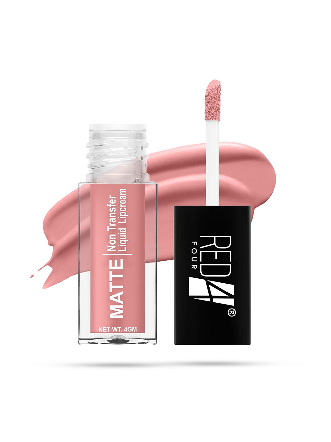 RED 4 Transfer Matte Liquid Lipstick - 4 g -Tea Rose-picture-29