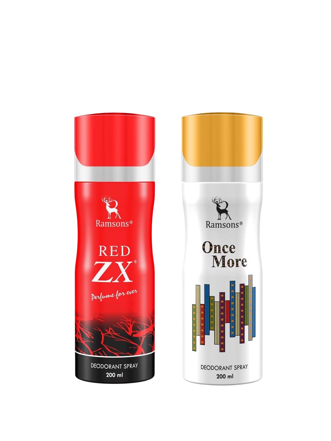 Ramsons Set Of 2 Red Zx & Once More Long Lasting Deodorant Spray- 200 ml Each-picture-23