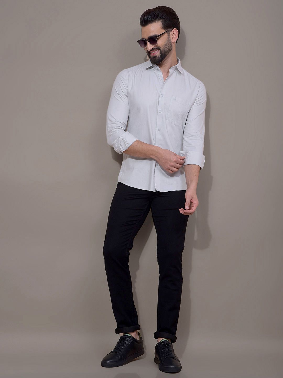 Crimsoune Club Men Slim Fit Light Fade Stretchable Jeans-picture-35