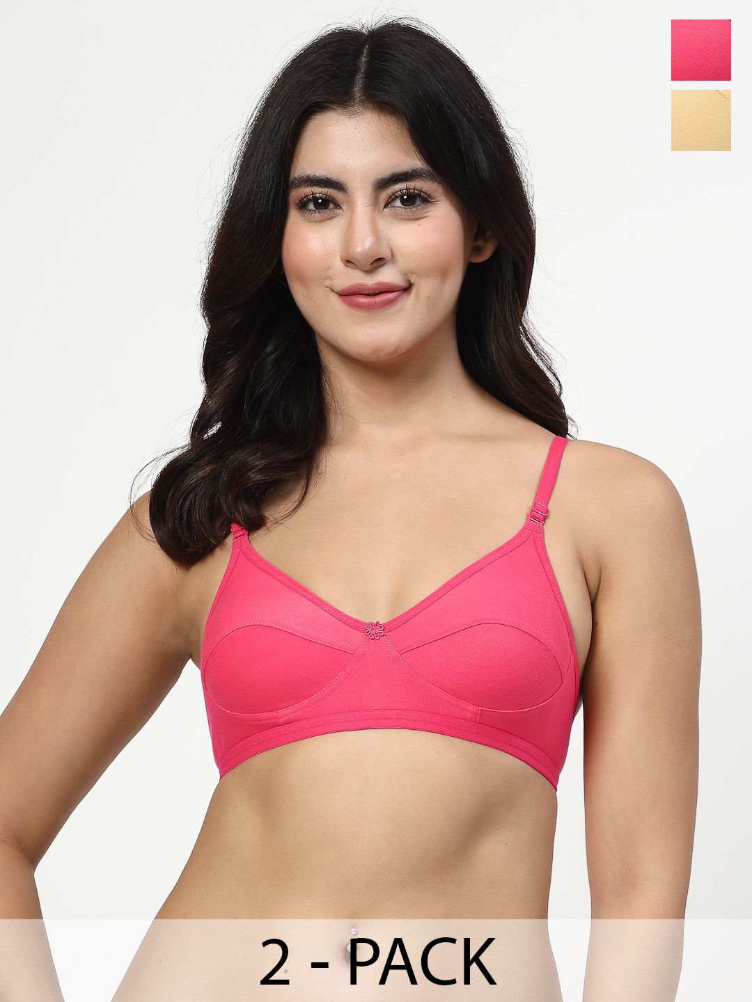 LILY Pack Of 2 Full Coverage T-shirt Bra-picture-23