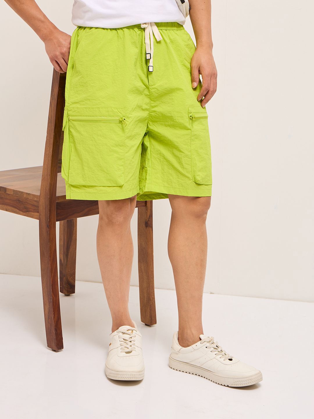 THE BEAR HOUSE Men Solid Knee Length Shorts-picture-30