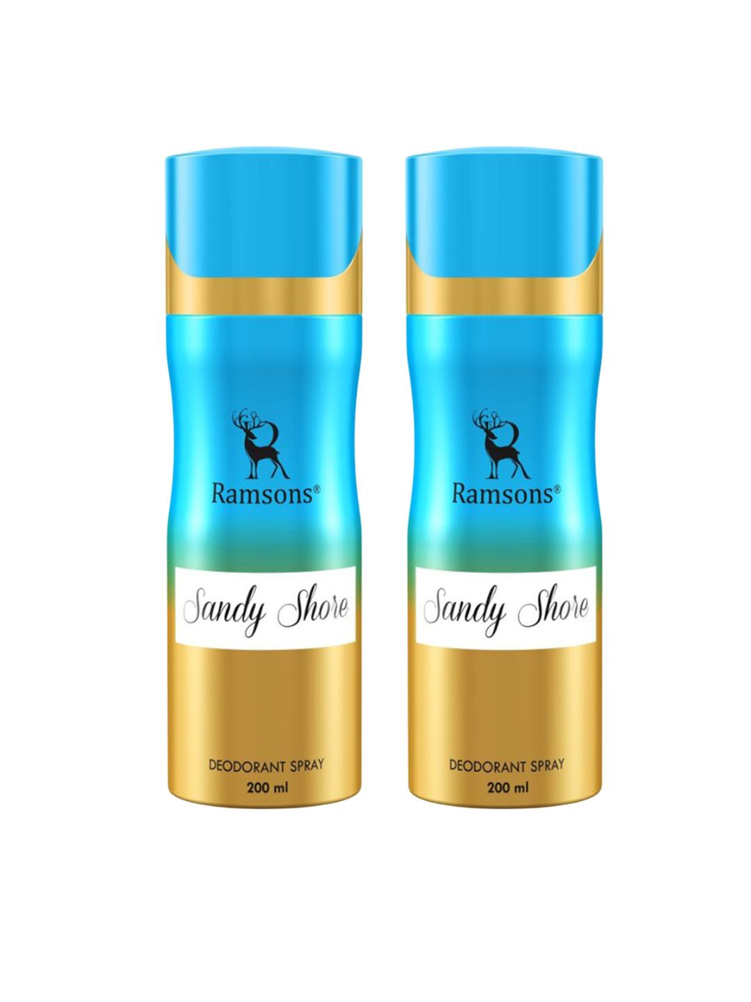 Ramsons Women Set Of 2 Sandy Shore Long Lasting Deodorant Spray - 200 ml Each-picture-28