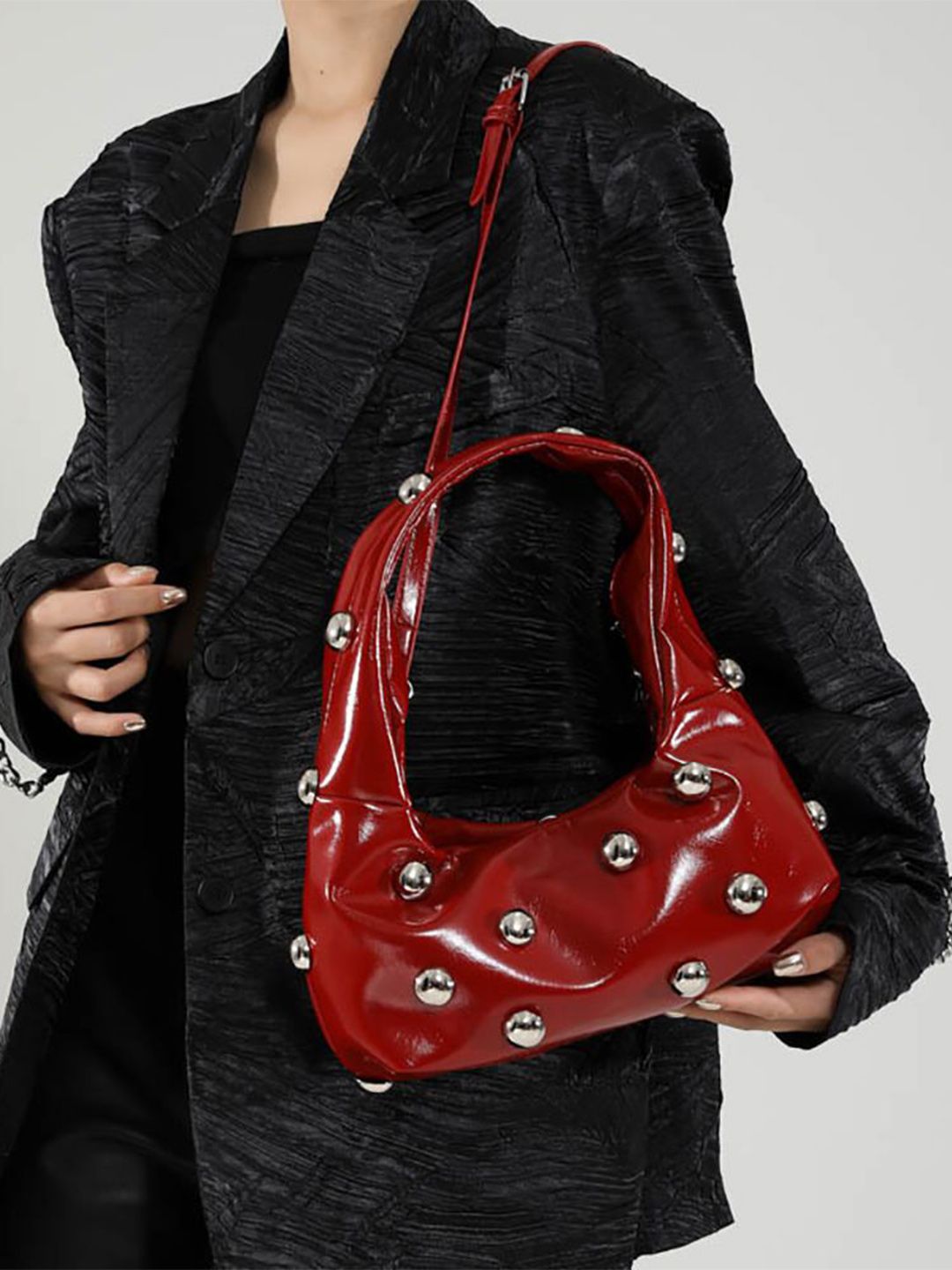 StyleCast x Revolte Women Embellished Bucket Shoulder Bag-picture-12