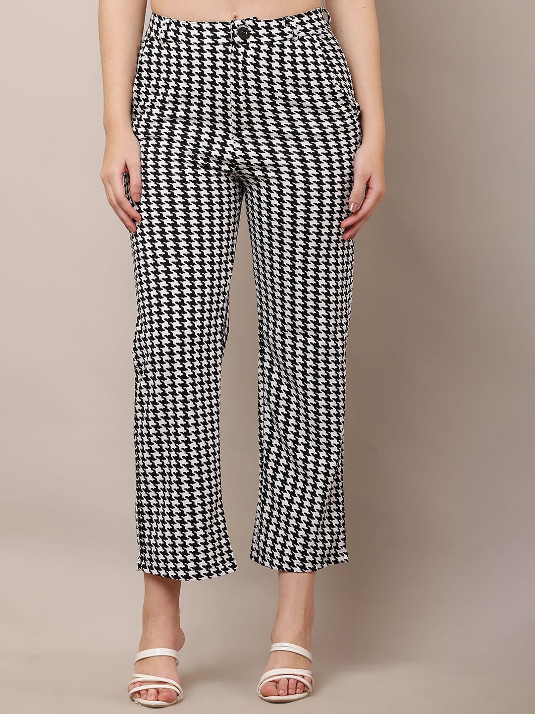 Moda Rapido Printed Loose Fit Easy Wash Trousers-image-46