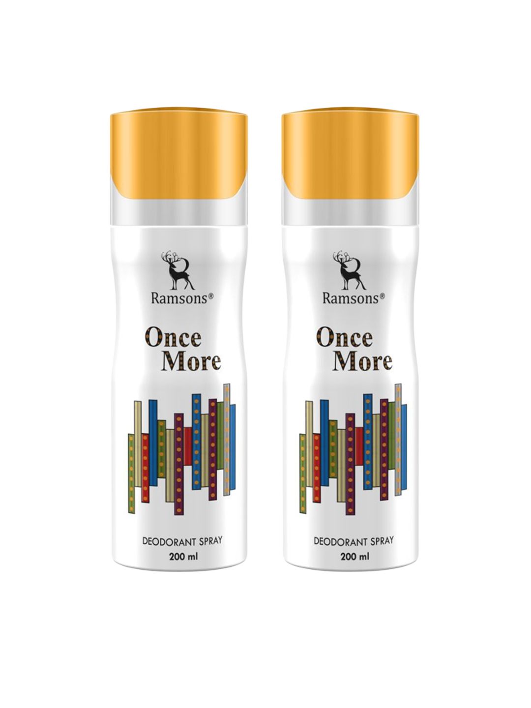 Ramsons Men Set Of 2 Once More Long Lasting Deodorant Spray - 200 ml Each-image-44