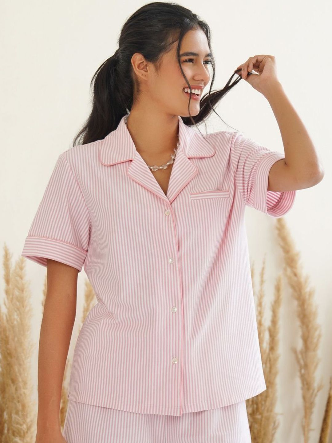 Muvazo Women Striped Night suit-picture-33