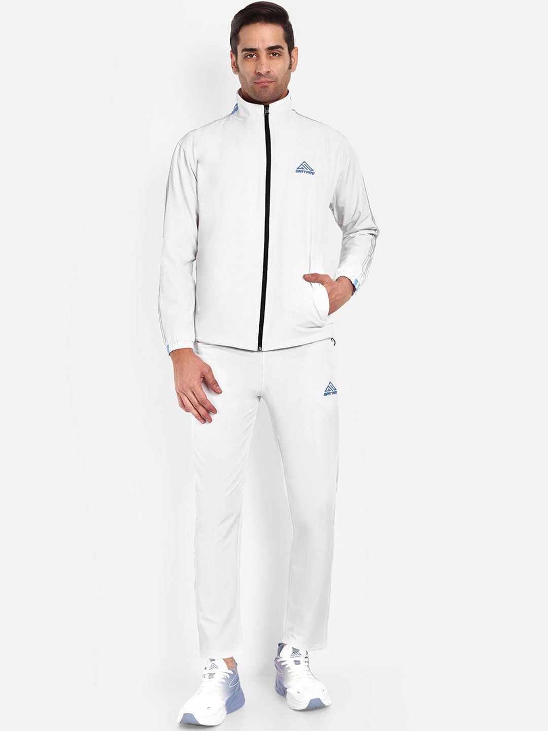 GRITPRO Men Mock Collar Mid-Rise Track Suit-image-17
