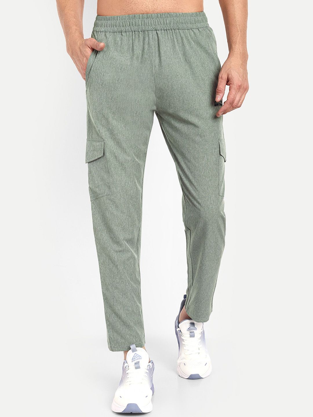 GRITPRO Men Mid-Rise Cargo Track Pants-image-35