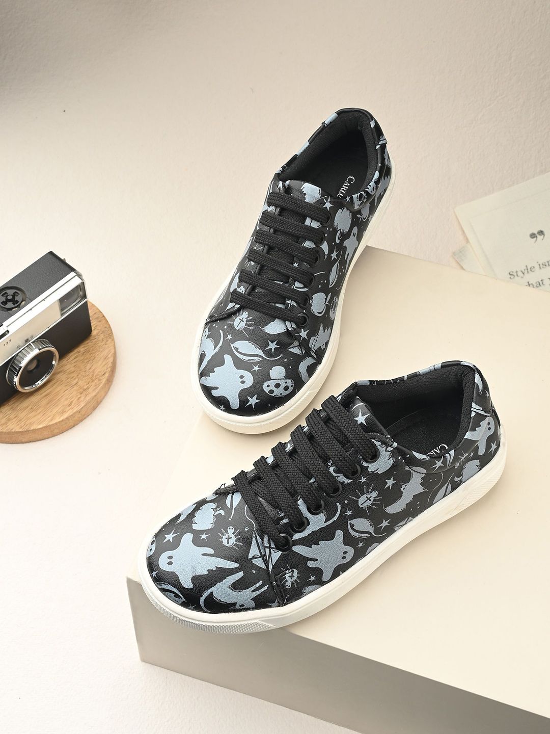 CARLO ROMANO Kids Printed Lightweight Lace-Ups Sneakers-picture-39