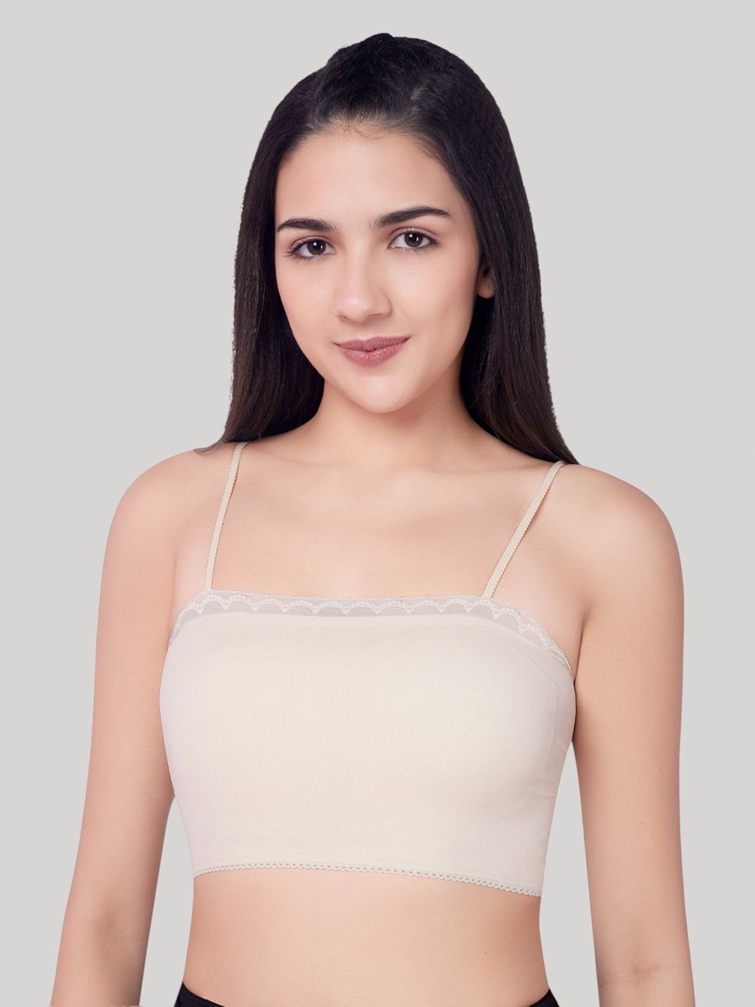 PLUMBURY Full Coverage Lightly Padded Rapid-Dry Seamless Camisole Bra-picture-40