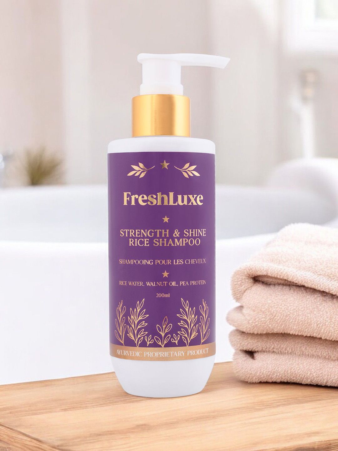 Freshluxe Strength & Shine Rice Shampoo With Walnut Oil For Deep Nourishment - 200 ml-image-40