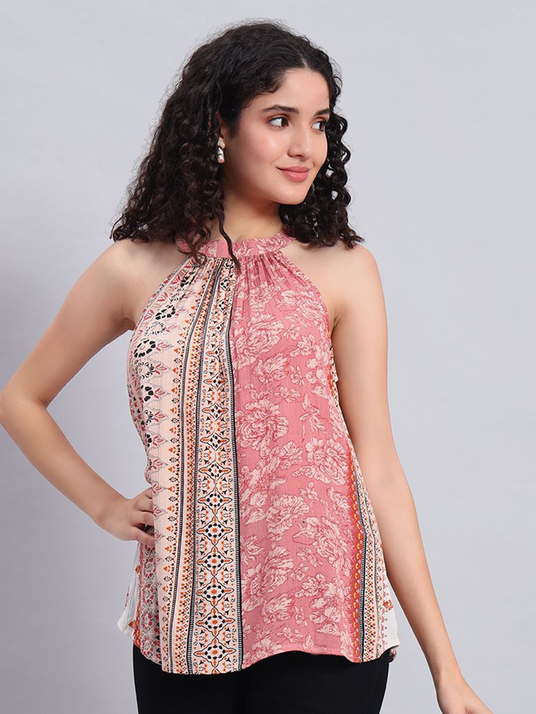 VELDRESS Women Floral Printed A-Line Top-picture-22