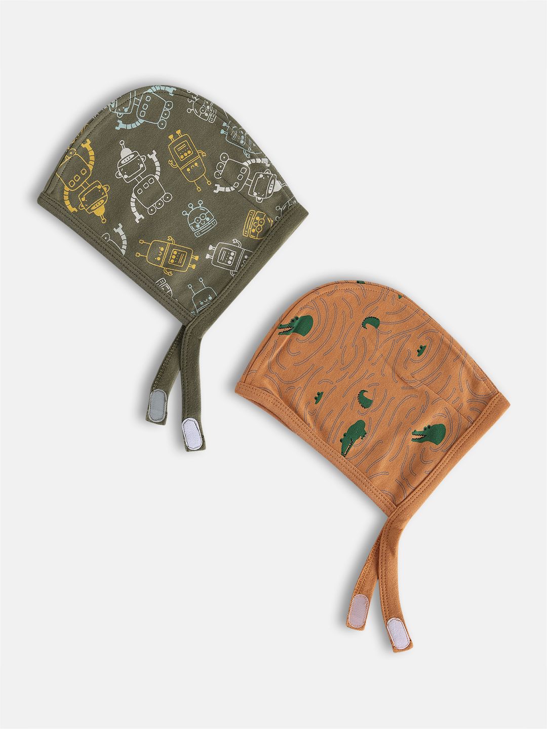 MINI KLUB Boy Pack Of 2 Printed Beanie-picture-28