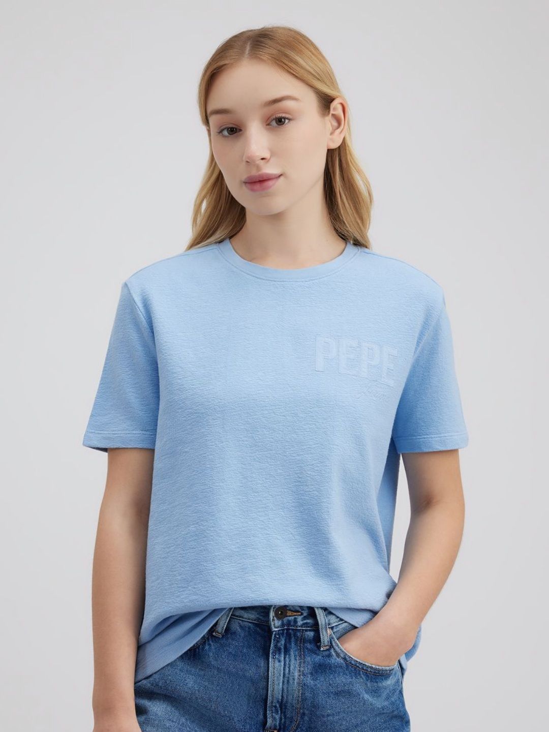 Pepe Jeans Women Solid Pure Cotton T-shirt-picture-16