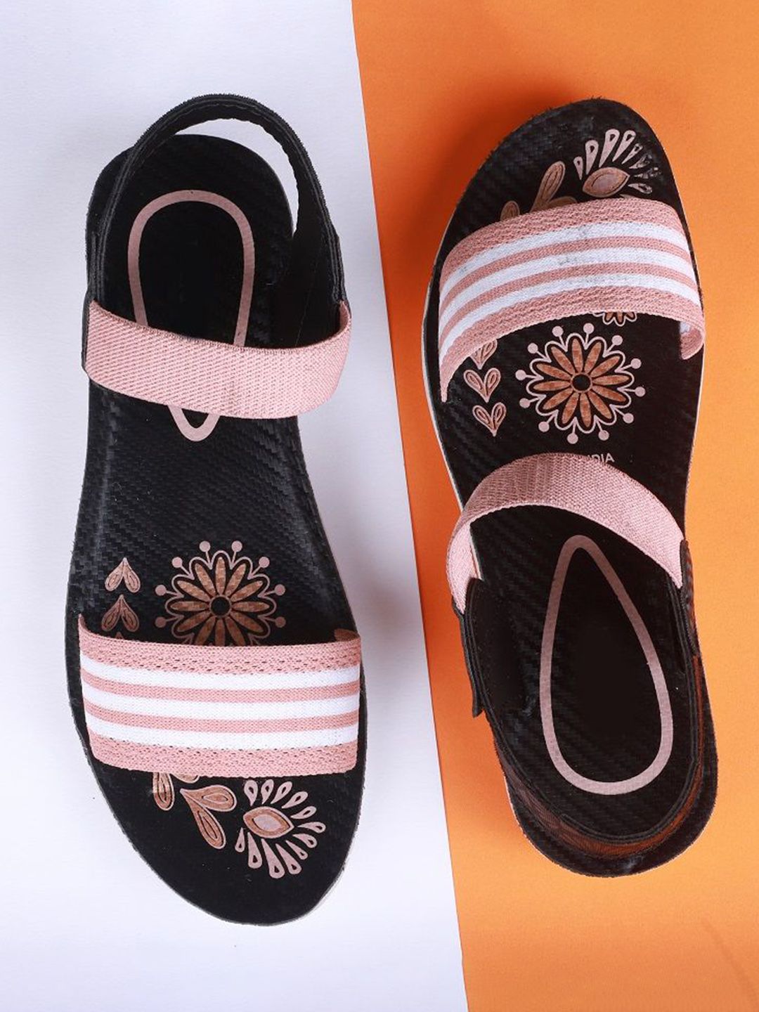FABBMATE Girls Printed Open Toe Flats-picture-16