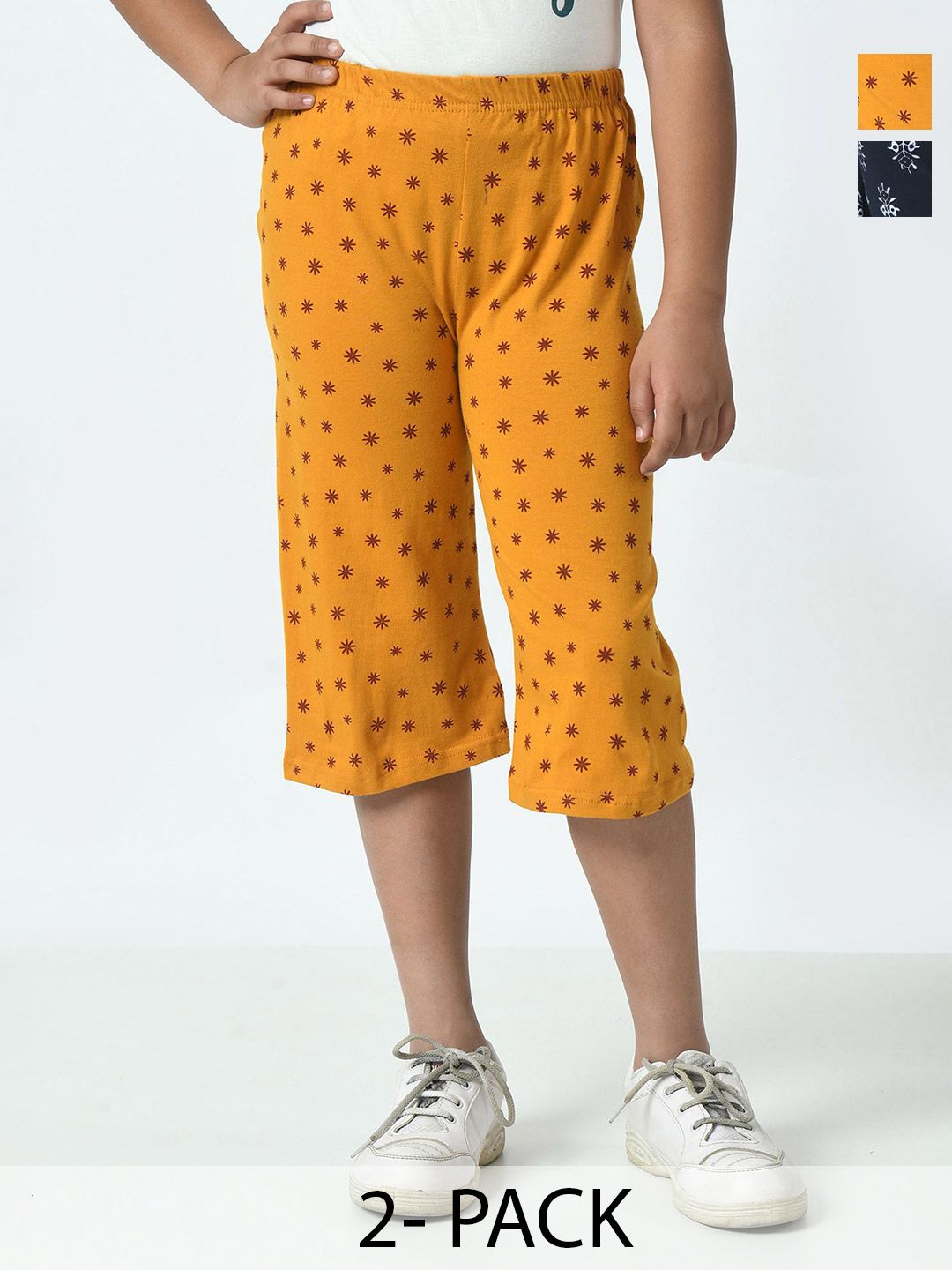 BAESD Girl Pack Of 2 Printed Capris-picture-38
