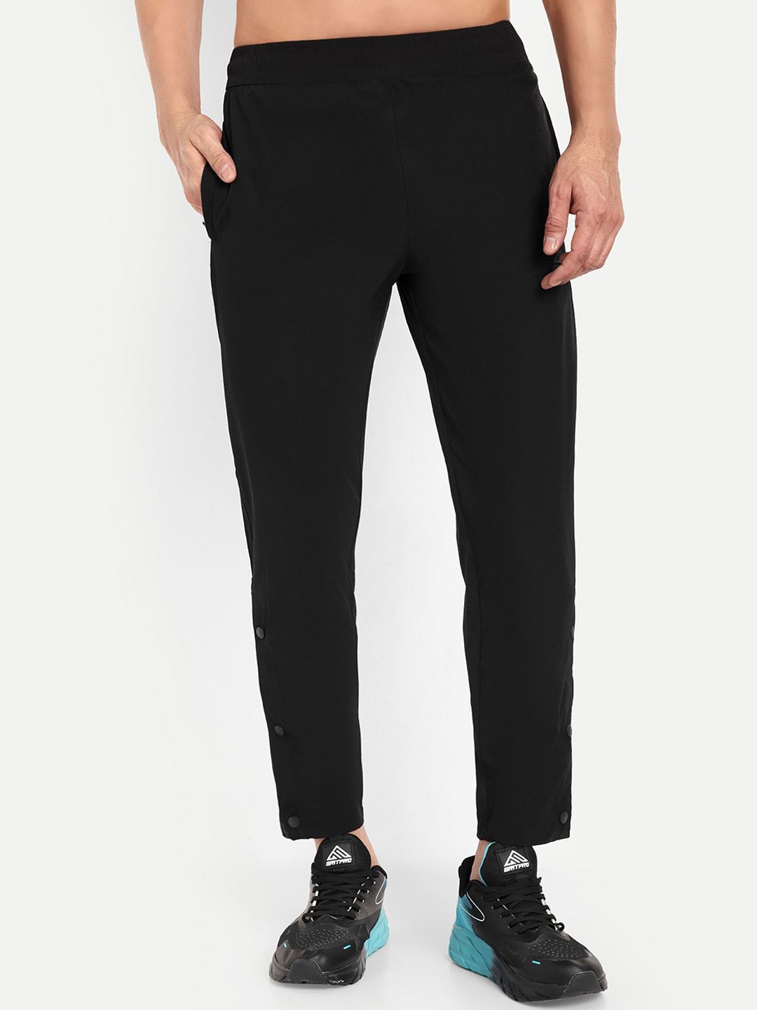 GRITPRO Men Regular Fit Mid Rise Sports Track Pants-image-4