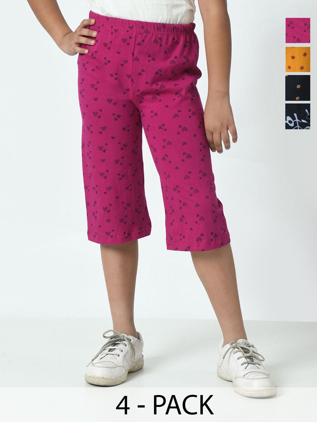 BAESD Pack Of 3 Girls Printed Capris-picture-55