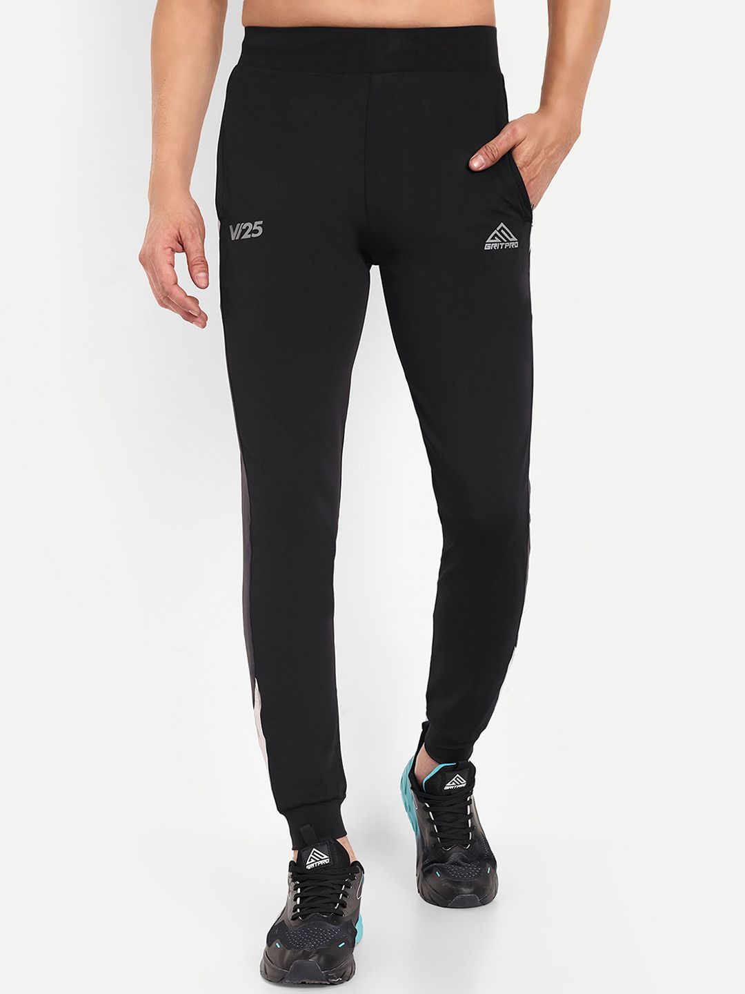 GRITPRO Men Mid-Rise Regular Fit Joggers-image-6