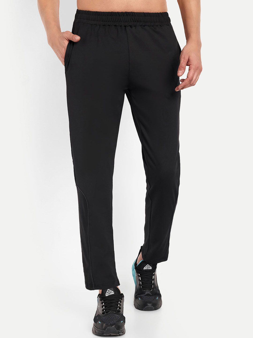 GRITPRO Men Regular Fit Mid Rise Sports Track Pants-image-3