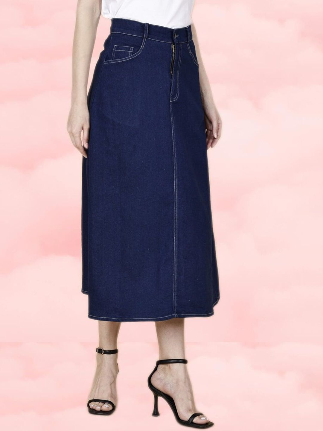 Codaisy Women A-Line Midi Skirt-picture-30