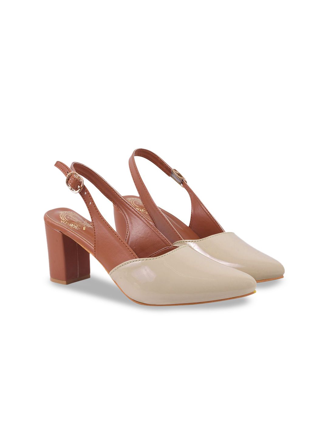 Shoetopia Girls Colourblocked Block Pumps-picture-36