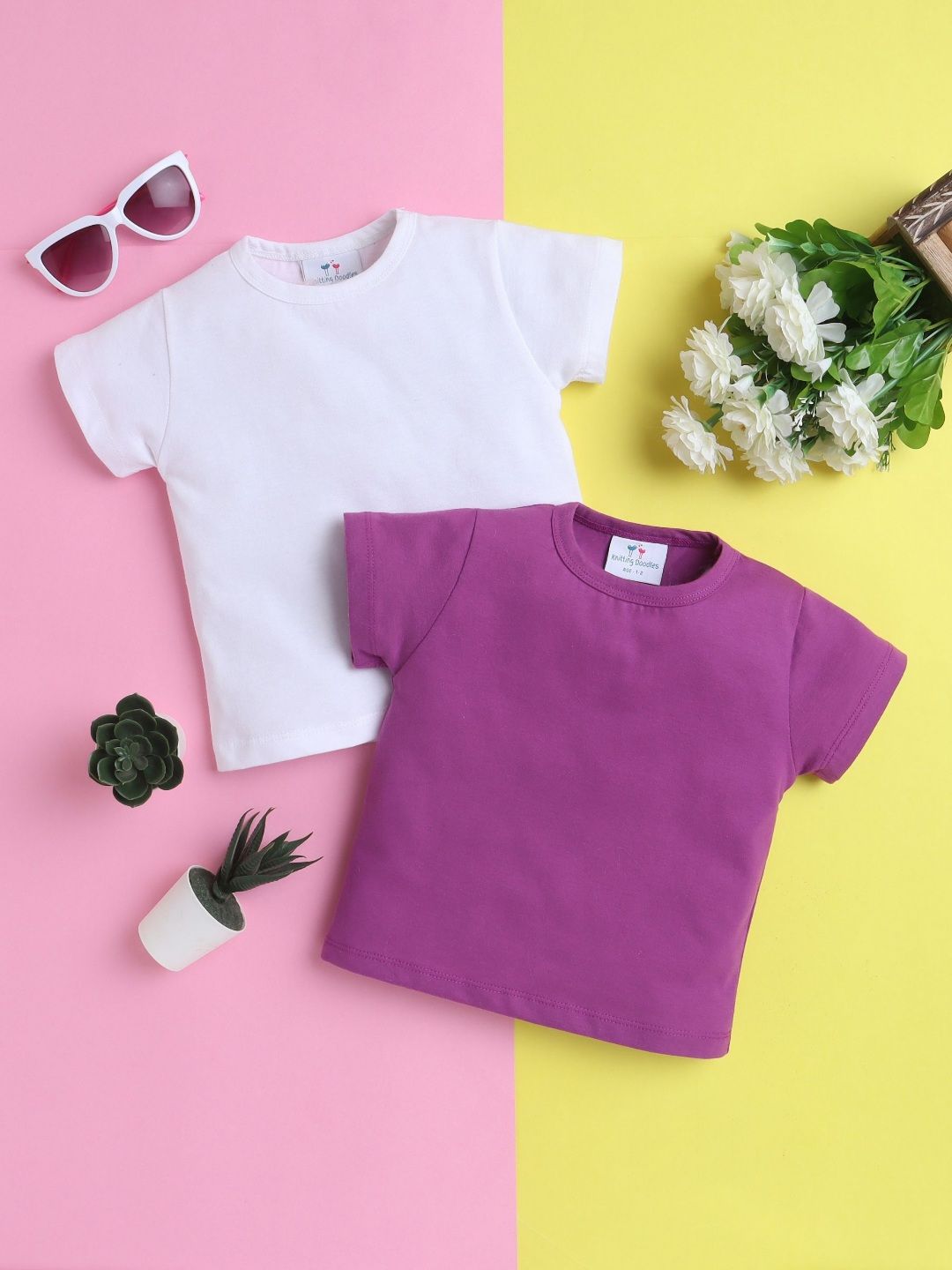 Knitting Doodles Girls 2 Pure Cotton Pockets T-shirt-picture-50