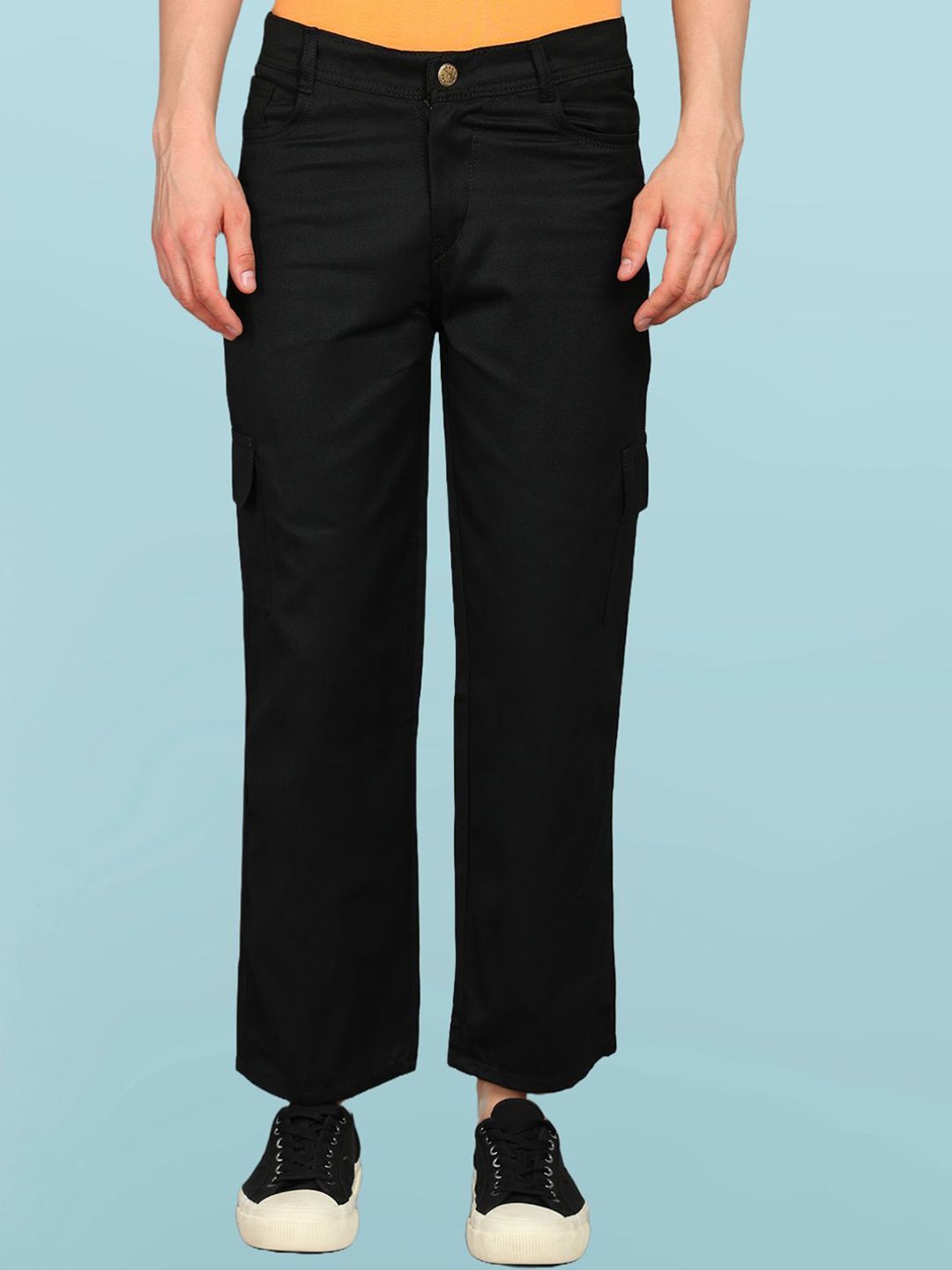 COMFITS Men Mid-Rise Classic Clean Look No Fade Non Stretchable Baggy Jeans-picture-13