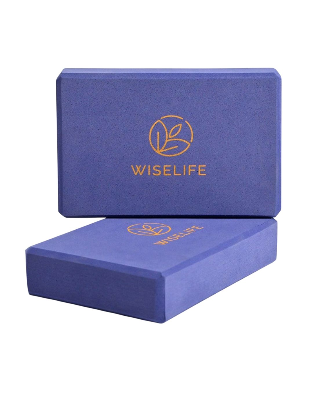 WiseLife Yoga Block High Density Premium TPE Foam Balance Support & Cushion BLUE PACK OF 2-picture-50