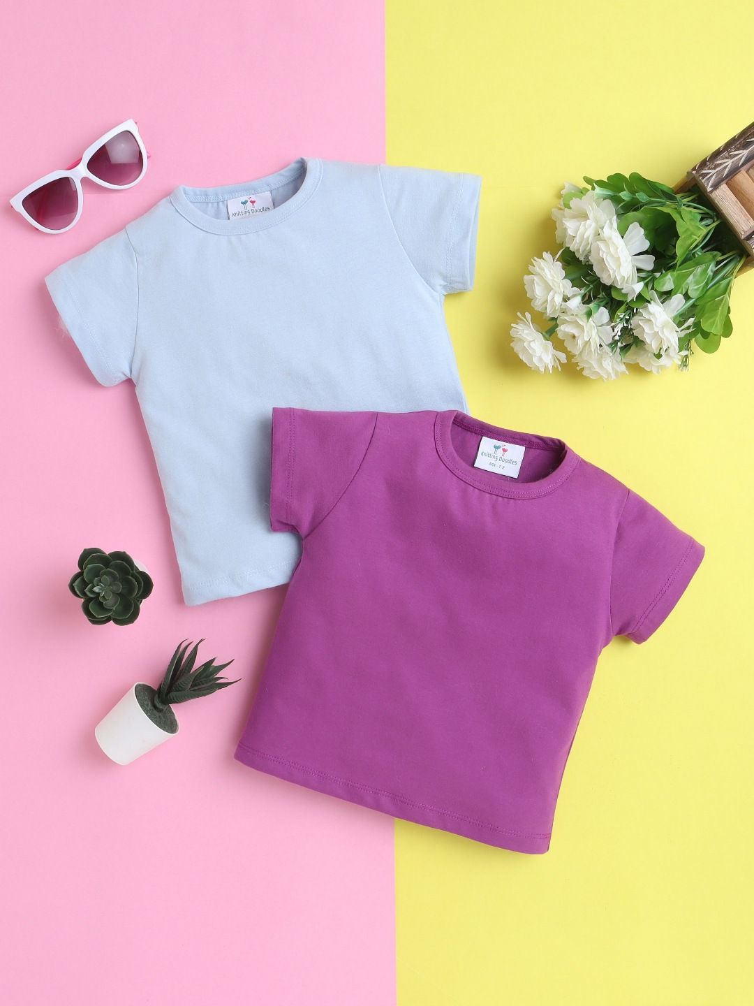 Knitting Doodles Girls 2 Pure Cotton Pockets T-shirt-picture-47