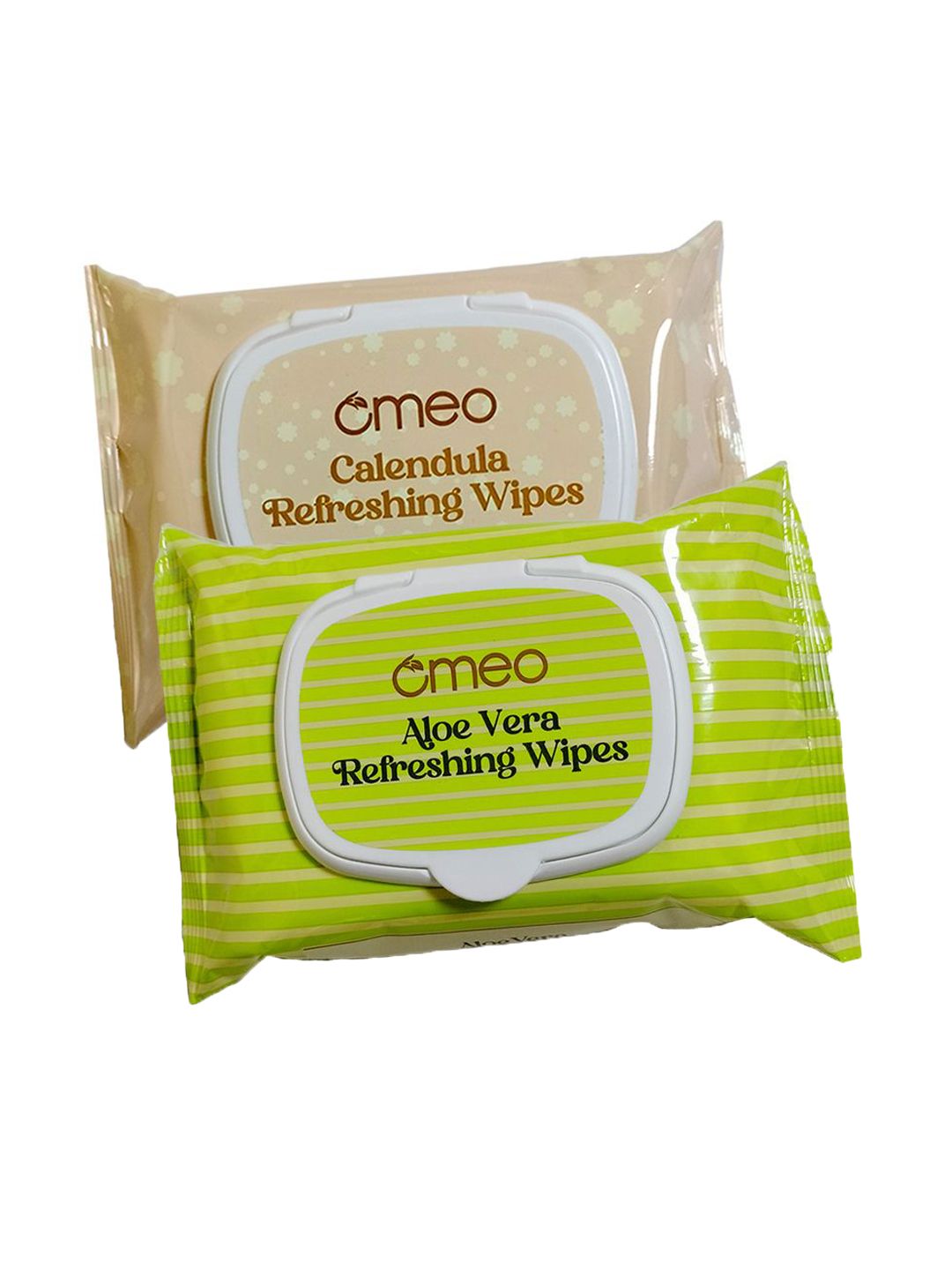 Omeo Set Of 2 Aloe Vera & Calendula Refreshing Wipes- 25 Wipes Each-picture-15