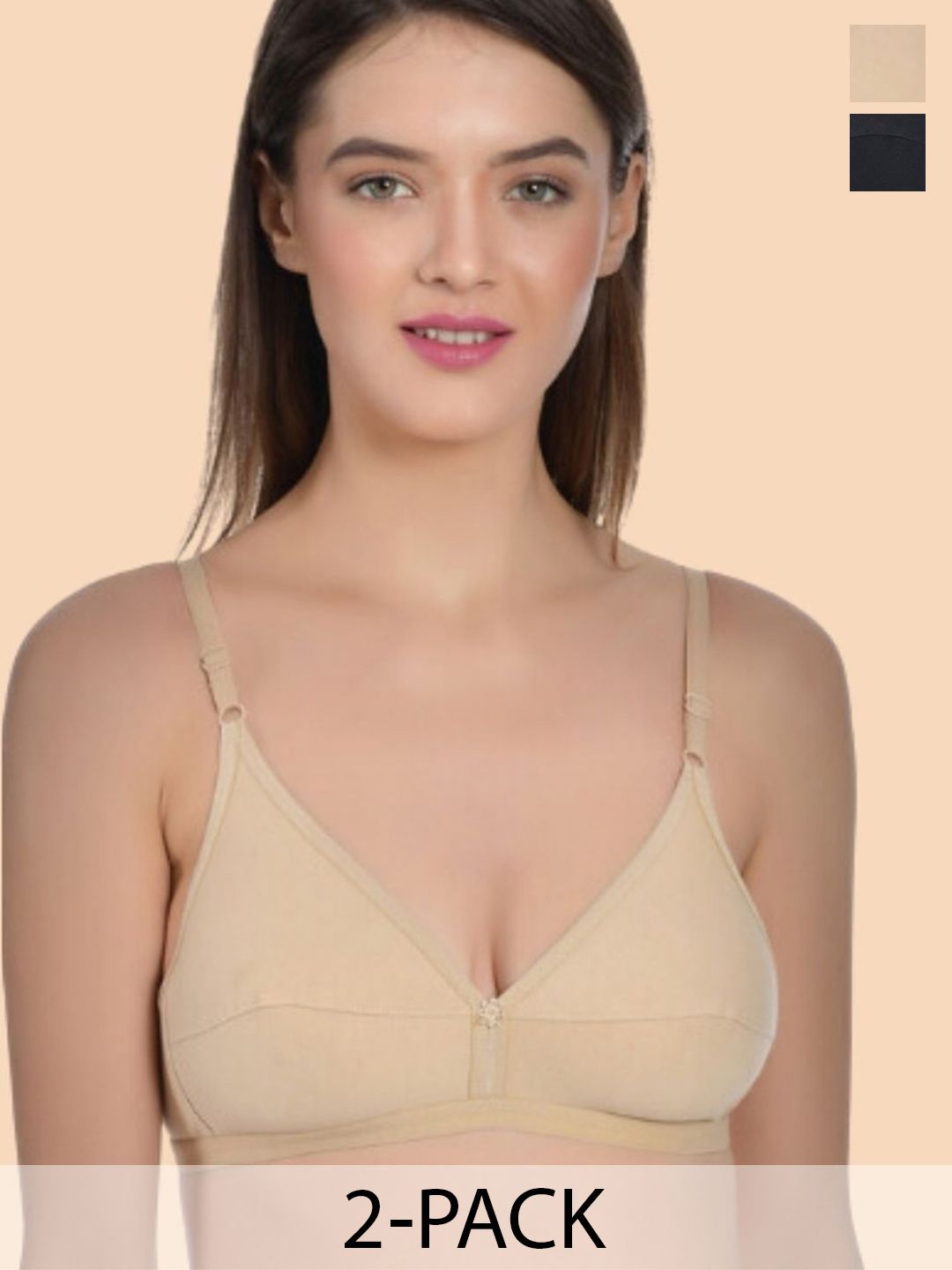 Aimly Women Pack of 2 Non-Wired Non-Padded Bra-picture-41