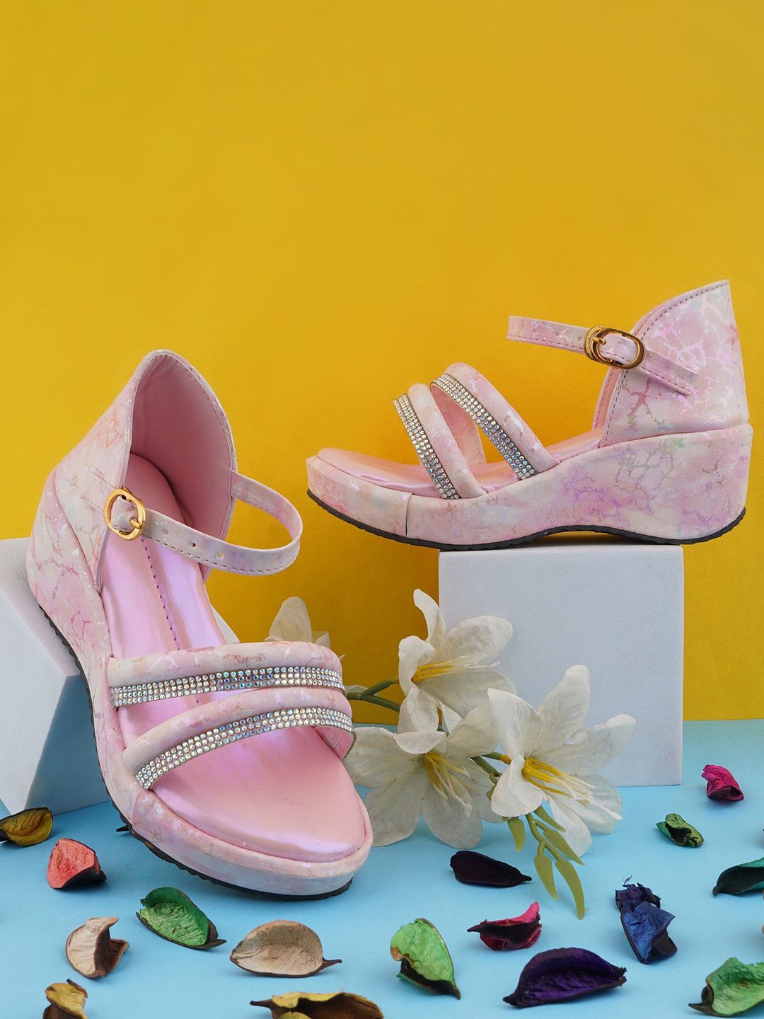 BAESD Girls Embellished Wedge Sandals-picture-10